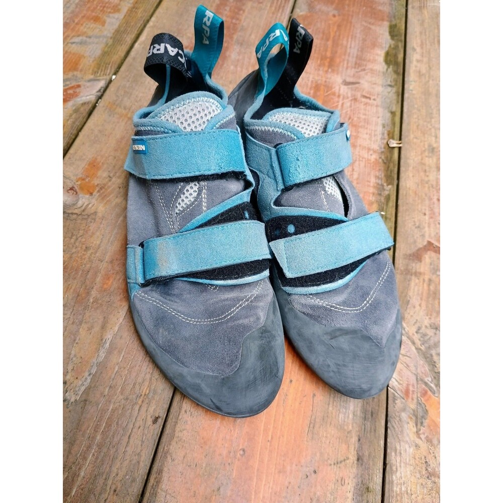 SCARPA ORIGIN Gray Blue Rock Climbing Shoes EU 42.5 Mens 9.5 Women's 10.5